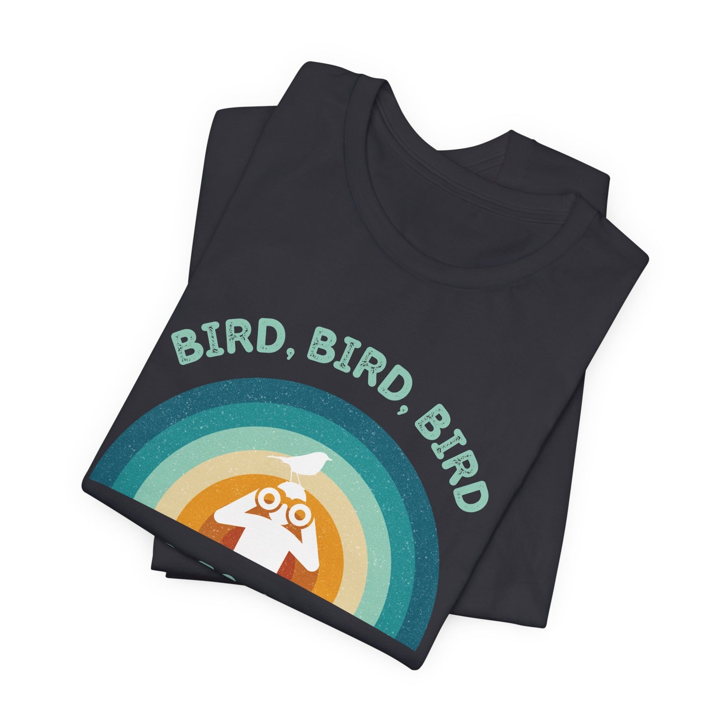 Funny Birders Unisex Tee 'Bird, Bird, Bird, Bird is a Verb' Retro T-Shirt