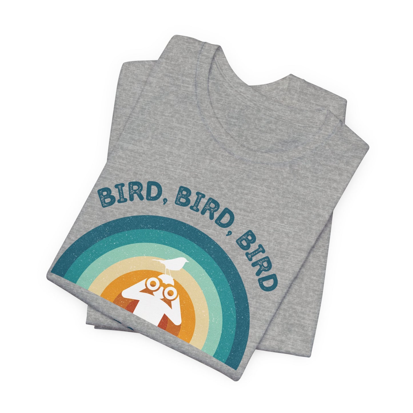 Funny Birders Unisex Tee 'Bird, Bird, Bird, Bird is a Verb' Retro T-Shirt