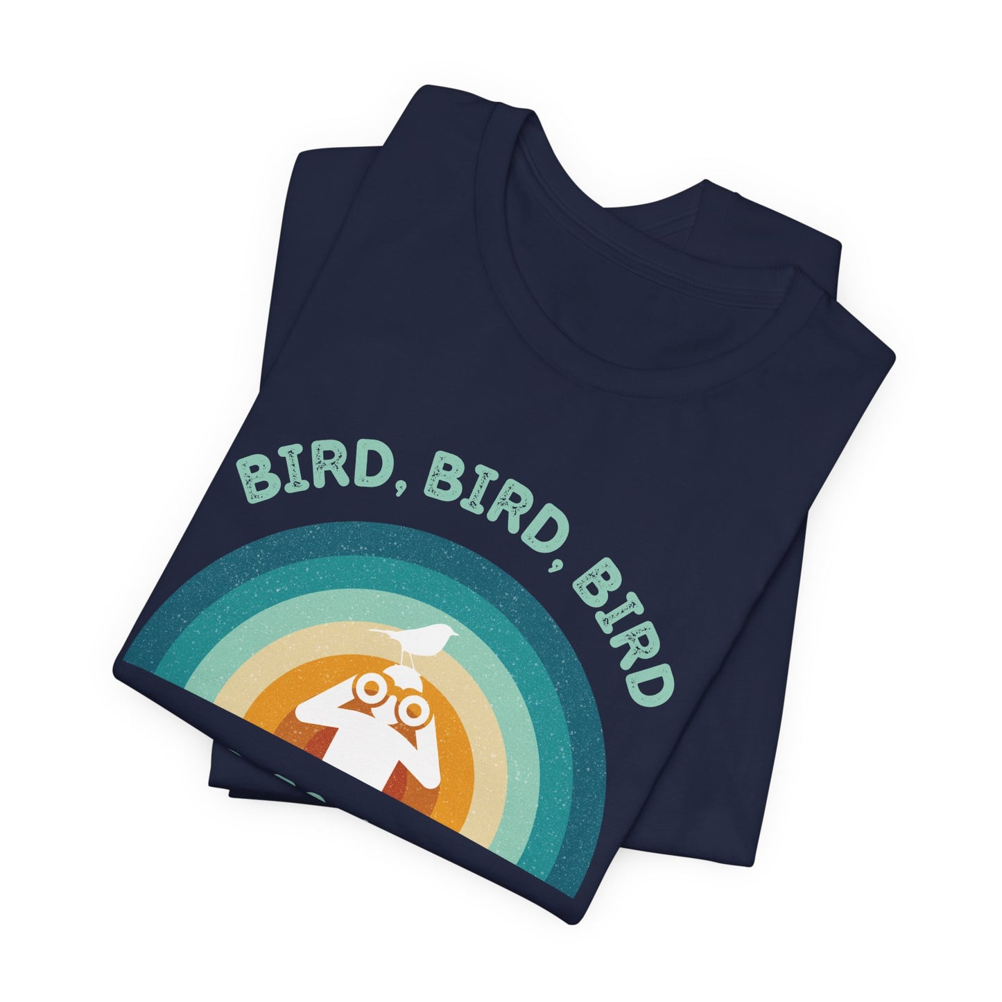 Funny Birders Unisex Tee 'Bird, Bird, Bird, Bird is a Verb' Retro T-Shirt