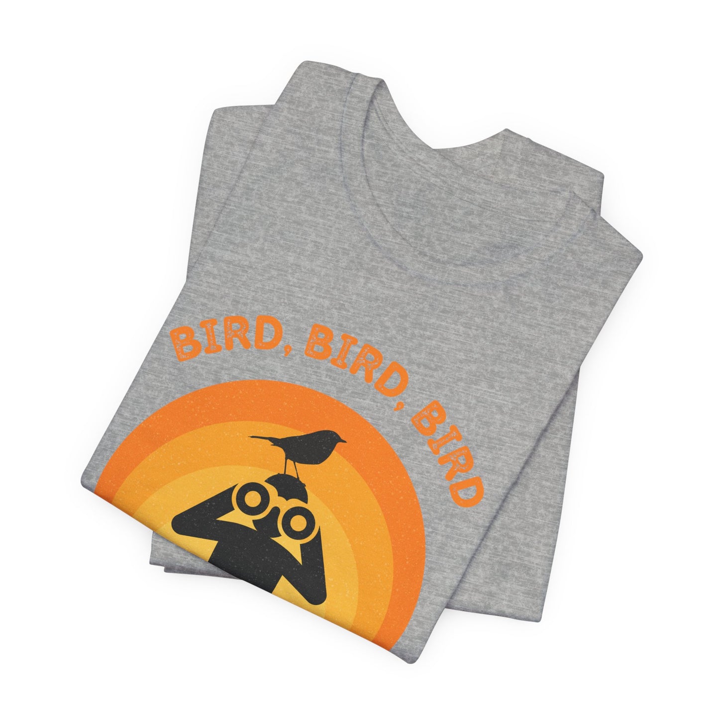Funny Birders Unisex Tee 'Bird, Bird, Bird, Bird is a Verb' Retro T-Shirt