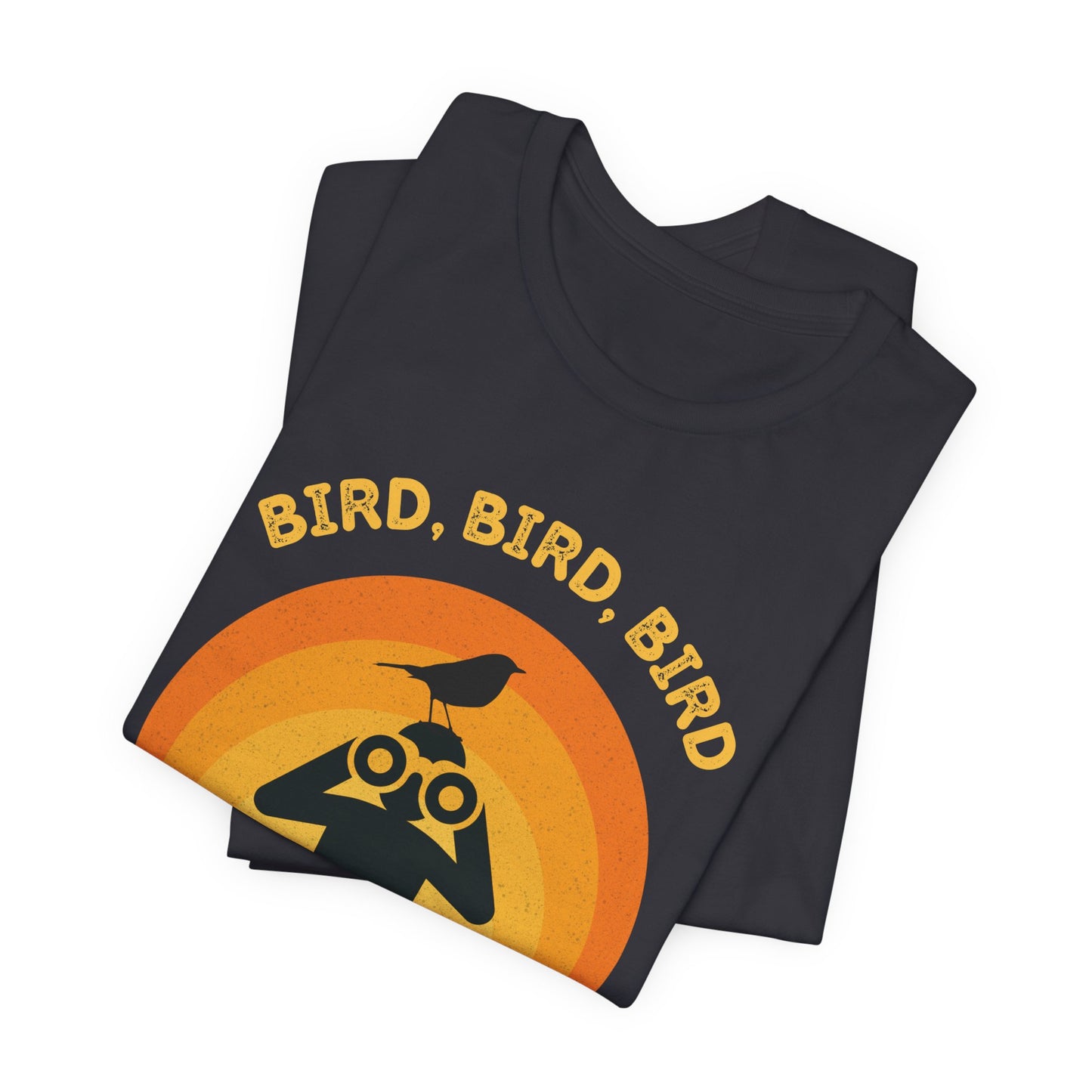 Funny Birders Unisex Tee 'Bird, Bird, Bird, Bird is a Verb' Retro T-Shirt