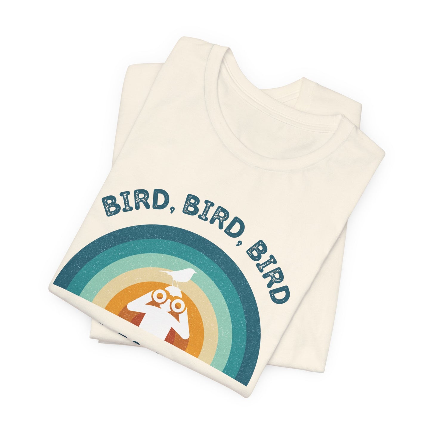 Funny Birders Unisex Tee 'Bird, Bird, Bird, Bird is a Verb' Retro T-Shirt