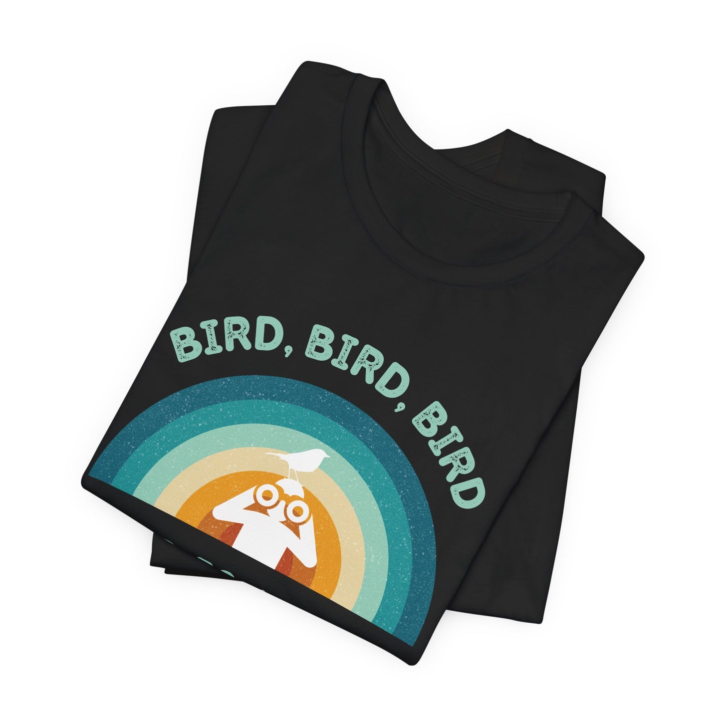 Funny Birders Unisex Tee 'Bird, Bird, Bird, Bird is a Verb' Retro T-Shirt