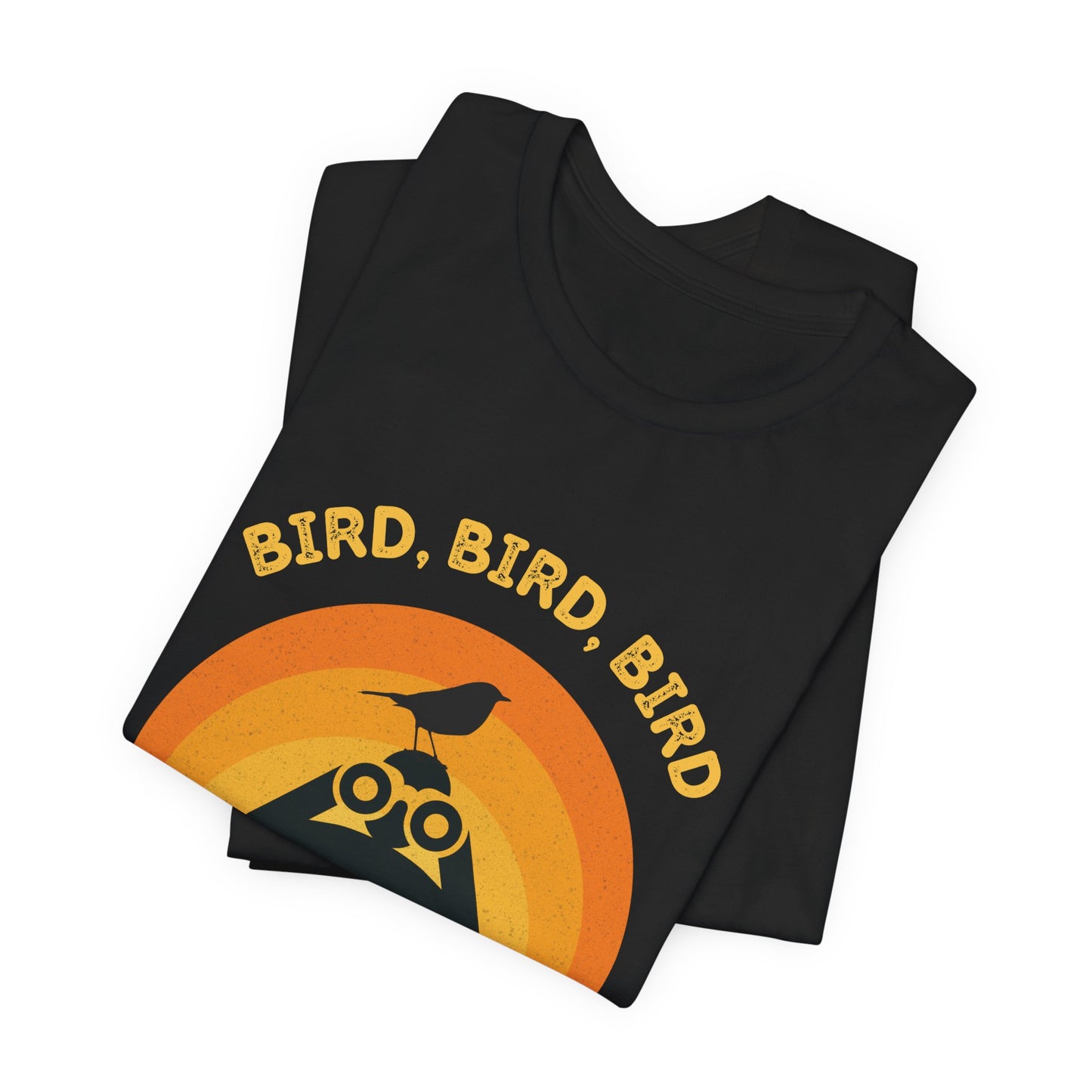 Funny Birders Unisex Tee 'Bird, Bird, Bird, Bird is a Verb' Retro T-Shirt