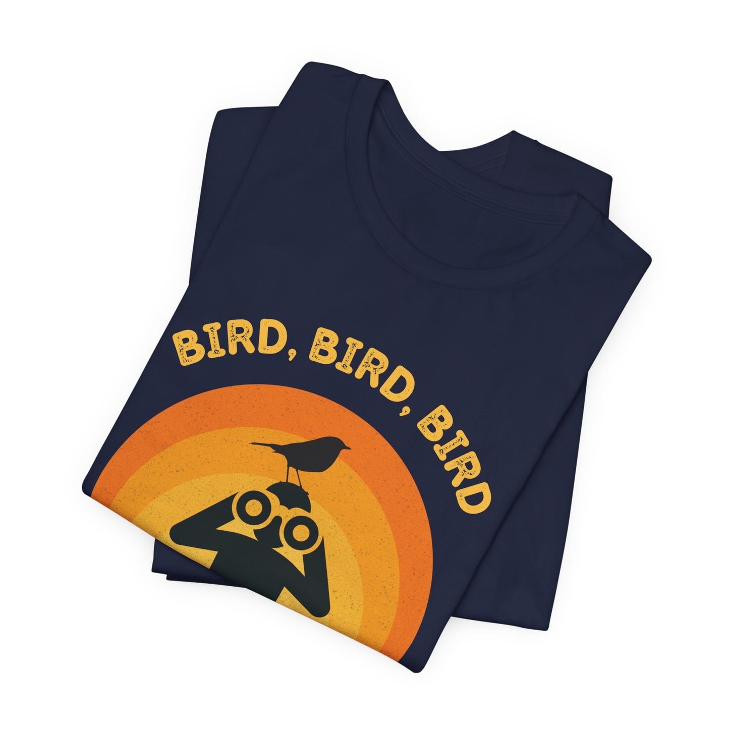 Funny Birders Unisex Tee 'Bird, Bird, Bird, Bird is a Verb' Retro T-Shirt